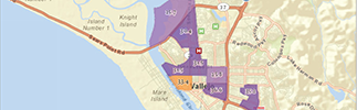Vallejo Health Impact Assessment map